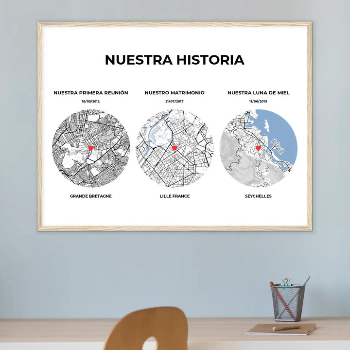 Nuestra historia - Póster personalizado