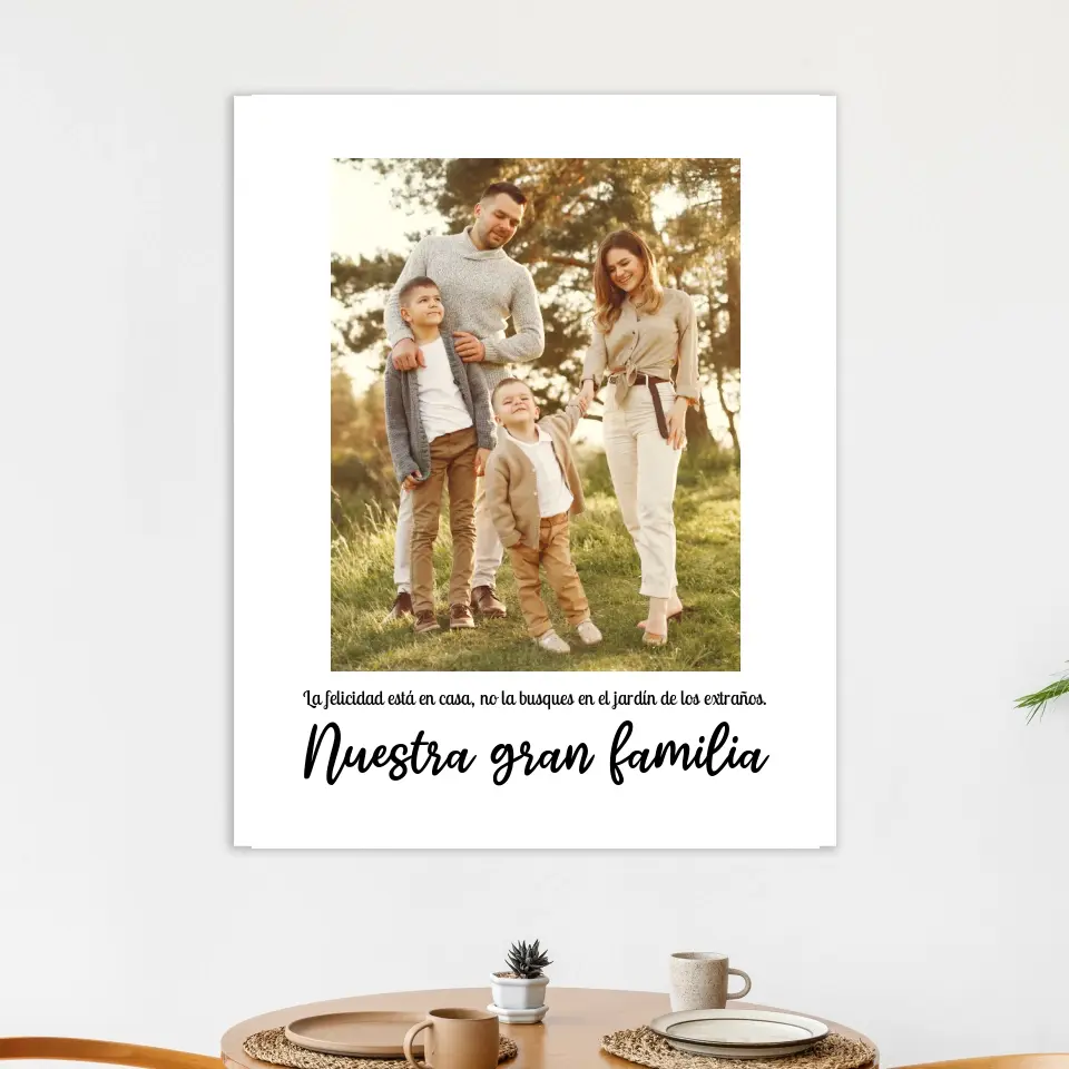 Nuestra gran familia - Póster personalizado