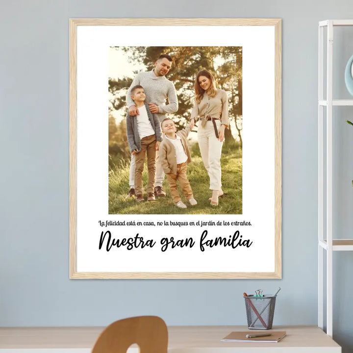 Nuestra gran familia - Póster personalizado