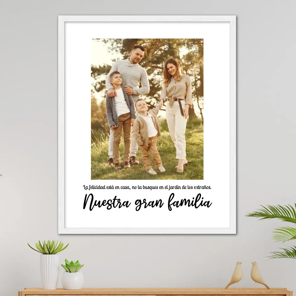 Nuestra gran familia - Póster personalizado