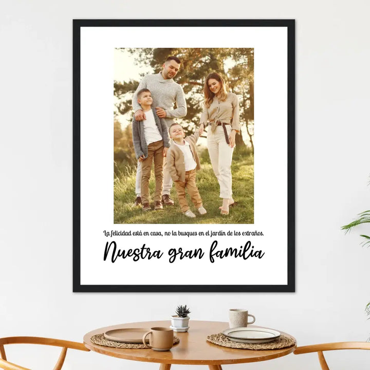 Nuestra gran familia - Póster personalizado