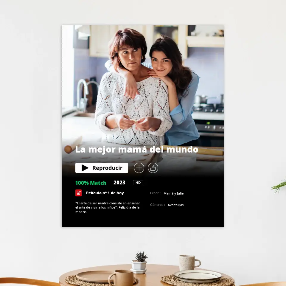 Póster Netflix Ed. Madre - Póster personalizado