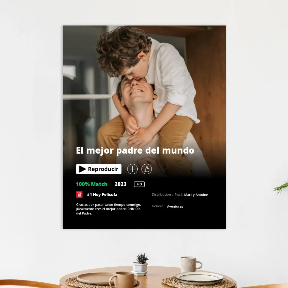 Póster Netflix Ed. Padre - Póster personalizado